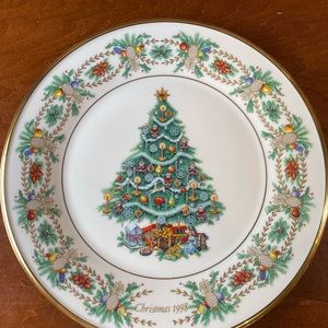 Lenox Annual Christmas Tree Plate 1998 America